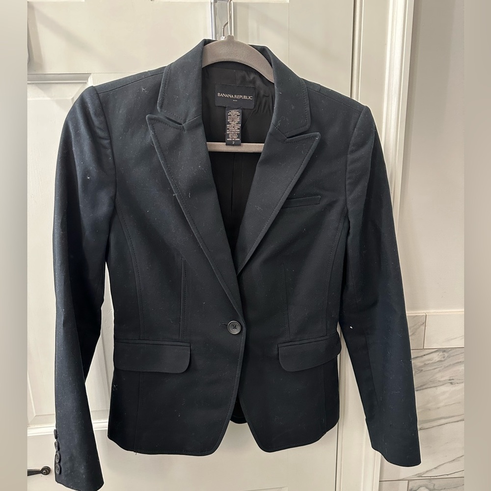 Banana Republic black blazer, size 2